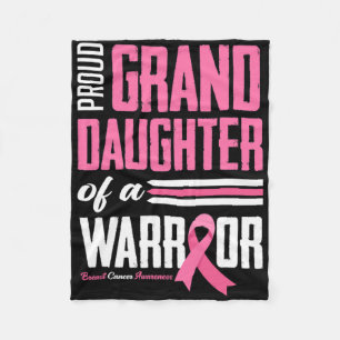 Cobertor De Velo Filha Orgulhosa De Um Cancer De Mama Do Guerreiro 