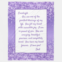 Cobertor De Velo Filha Orgulhosa de Você