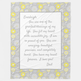 Cobertor De Velo Filha Orgulhosa de Você