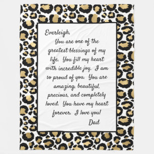 Cobertor De Velo Filha Orgulhosa de Você