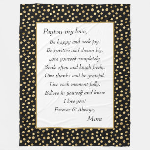 Cobertor De Velo Filha Seja Feliz