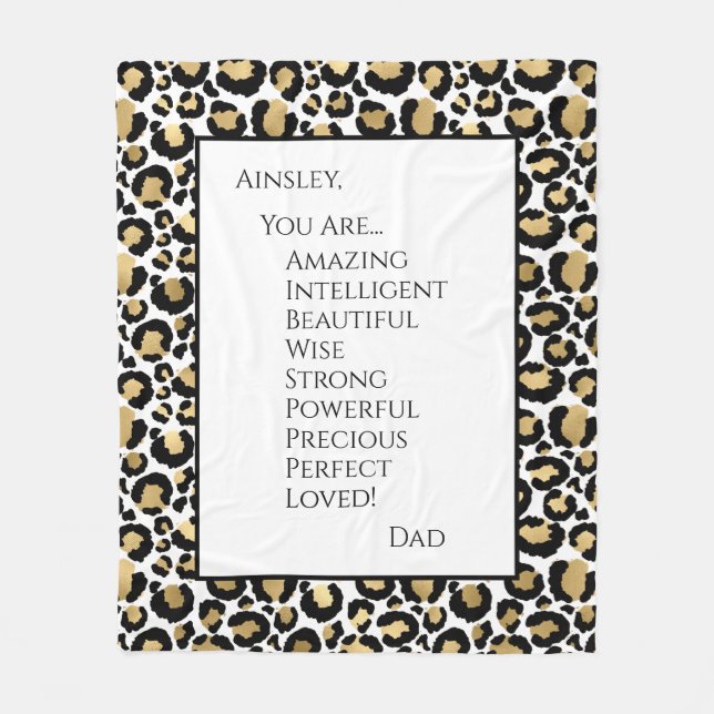 Cobertor De Velo Filha Você É Incrível (Frente)