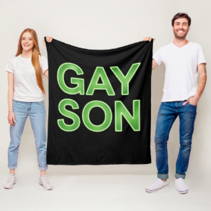 Cobertor De Velo Filho Gay Engraçado Orgulho LGBTQ
