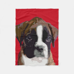Cobertor De Velo Filhote de cachorro do pugilista