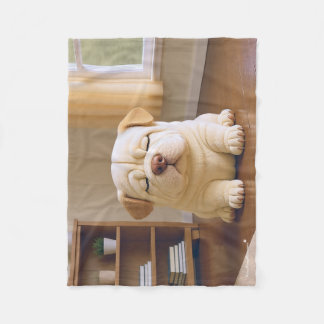 Cobertor De Velo Filhote de Shar Pei - Serenidade Suave por WangWan