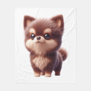 Cobertor De Velo Filhote Fofo e Felpudo � Design de Cachorro Adoráv