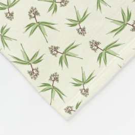 Cobertor De Velo Filiais Vermelhos Amigados no creme - padrão perfe