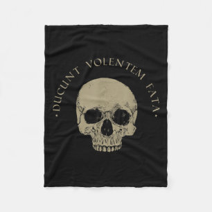 Cobertor De Velo Filosofia estática Du Volentem Fata Skull Stoicism