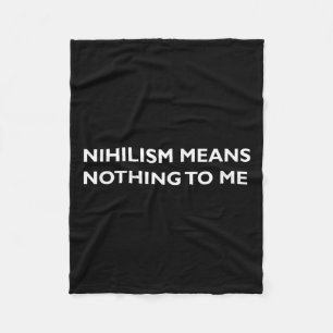 Cobertor De Velo Filosofia, Niilismo, Engraçado, Camisa Filósofa