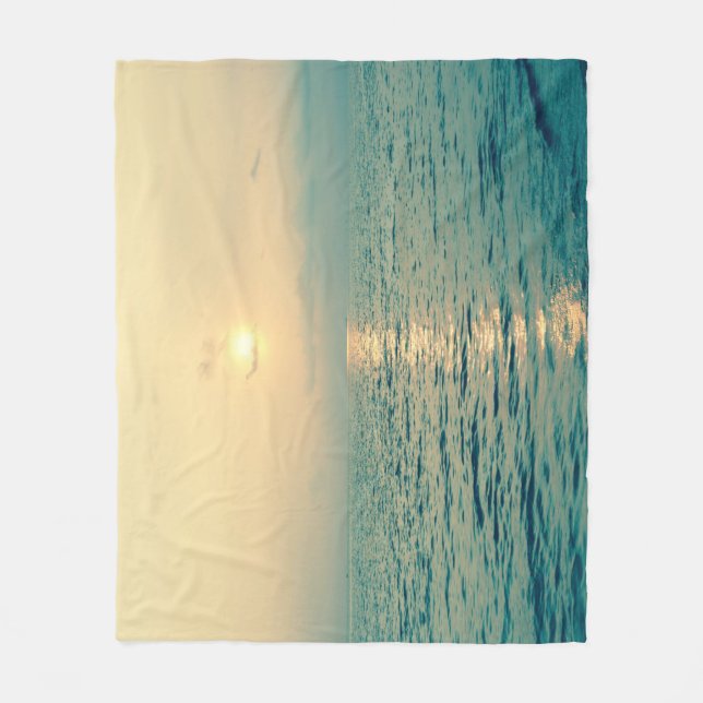 Cobertor De Velo Filtro Tropical Beach Sunrise (Frente)