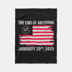 Cobertor De Velo Fim da Camiseta do Erro 20 de Janeiro de 2025 Inau