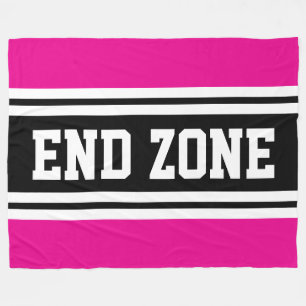 Cobertor De Velo Fim da ZONA Brilhante Cor-de-Rosa Preta de Futebol
