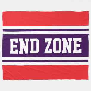 Cobertor De Velo Fim da ZONA Brilhante Vermelho Roxo - Bandas Branc