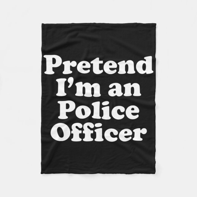 Cobertor De Velo Fingir que sou agente da polícia. (Frente)