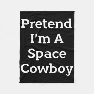 Cobertor De Velo Fingir que sou um cowboy espacial Diversão de Fest