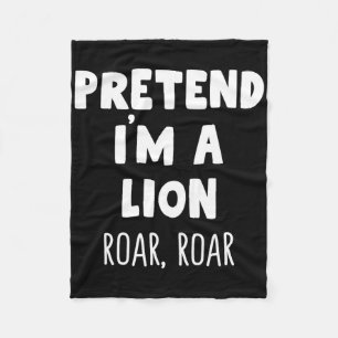 Cobertor De Velo Fingir que sou um Lion Roar Halloween Costume Engr