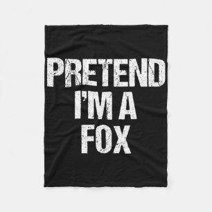 Cobertor De Velo Fingir que sou uma fantasia de fox, um dia de brux