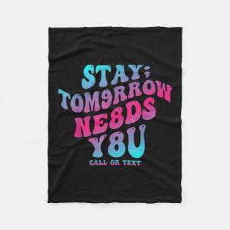 Cobertor De Velo Fique Amanhã Precisa De 988 Prevenção Contra Suicí