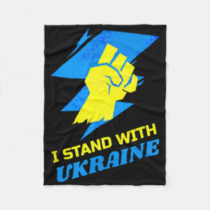 Cobertor De Velo Fique Com A Bandeira Da Ucrânia Anti-putin Diga Nã