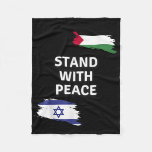 Cobertor De Velo Fique Com A Paz. Camisa Palestina de Israel. Diga