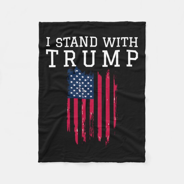 Cobertor De Velo Fique Com O Trump Pro Trump Support (Frente)