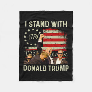 Cobertor De Velo Fique Com Trump Funny Trump 2024