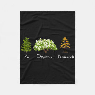 Cobertor De Velo Fir Dogwood Tamarack Vintage Resiste Parques Nacio
