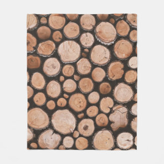 Cobertor De Velo Firewood Logs  