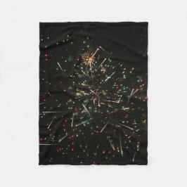 Cobertor De Velo Fireworks Fleece Blanket