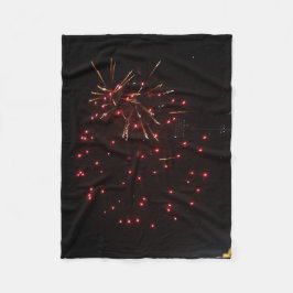 Cobertor De Velo Fireworks Fleece Blanket