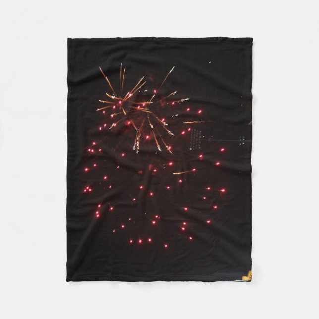 Cobertor De Velo Fireworks Fleece Blanket (Frente)