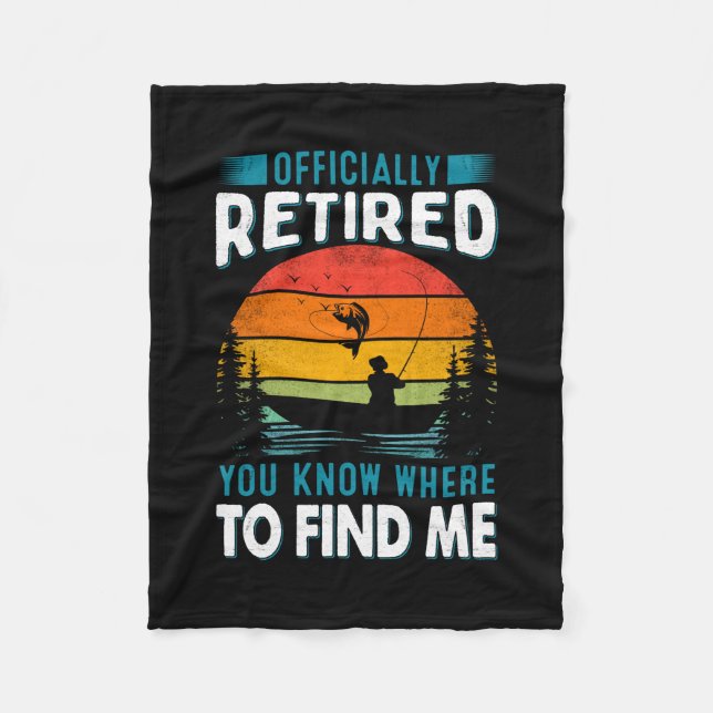Cobertor De Velo Fisher Gift Retired You Know Where To Find Me (Frente)