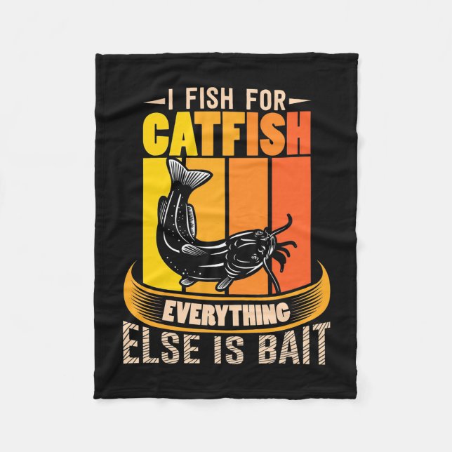 Cobertor De Velo Fisher I Fish For Catfish (Frente)