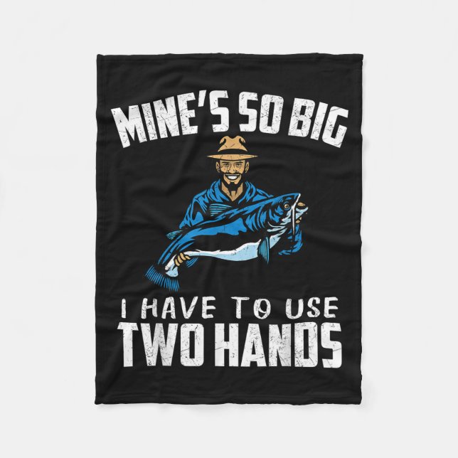 Cobertor De Velo Fishing Funny Shirt Sarcasm Quotes Joke Hobbies Hu (Frente)