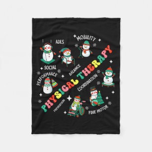 Cobertor De Velo Fisioterapia Papai Noel de Natal Pt Fisioterapeuta