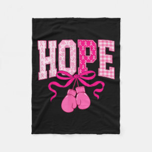 Cobertor De Velo Fita Cor-de-Feira Rosa Boxando Luvas Rosa Cancer M