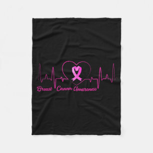 Cobertor De Velo Fita Rosa de Consciência do Cancer da Mama de Bati