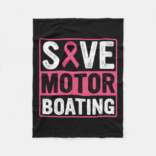 Cobertor De Velo Fita Rosa do Câncer da Mama do Barco Motor