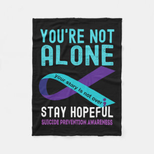 Cobertor De Velo Fita Roxa Suporta Sensibilização para a Prevenção 