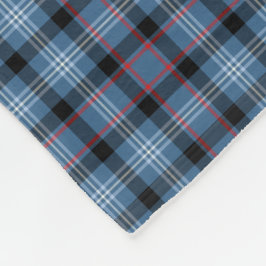 Cobertor De Velo Fitzgerald Tartan, Xadrez azul e preto