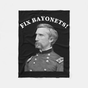 Cobertor De Velo Fix Bayonets Citação da Guerra Civil Joshua Chambe