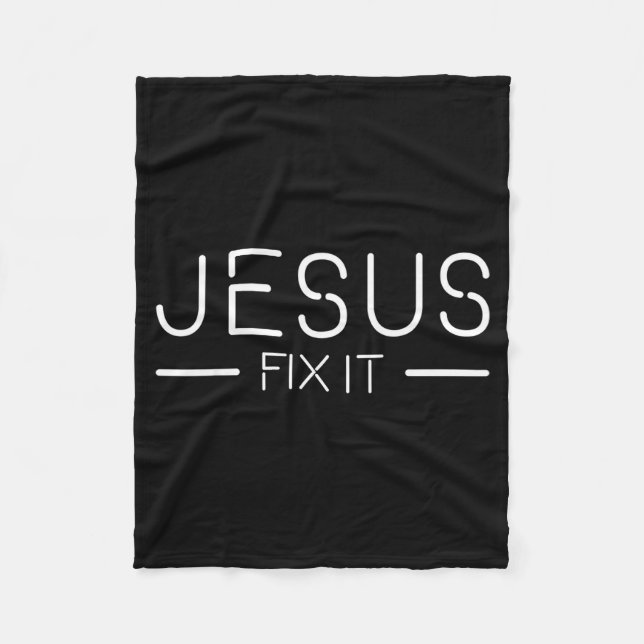 Cobertor De Velo Fix It Jesus Funny Christian Fashion  (Frente)
