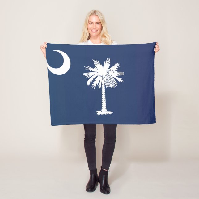 Cobertor De Velo Flag of South Carolina, EUA (In Situ)