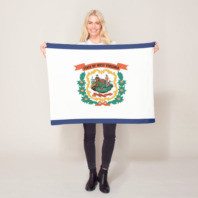 Cobertor De Velo Flag of West Virginia, EUA (In Situ)