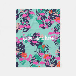 Cobertor De Velo Flamingo Blanket Personalizado