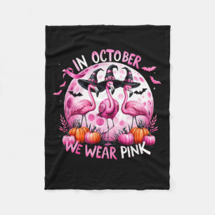 Cobertor De Velo Flamingo Em Outubro Vestimos O Cancer Rosa Hal