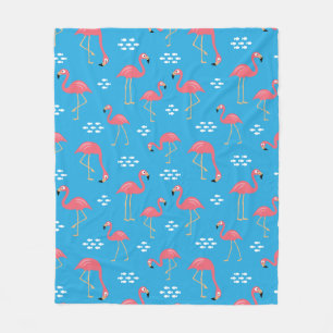 Cobertor De Velo Flamingo Fleece Blanket