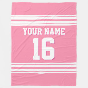 Cobertor De Velo Flamingo Pink White Sports Jersey