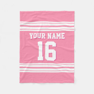Cobertor De Velo Flamingo Pink White Sports Jersey