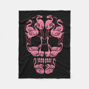 Cobertor De Velo Flamingo Skull, Cancer de consciência Halloween W